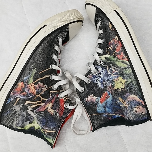 Converse Shoes - Justice League- Converse-High Top-Mens8/Women 10